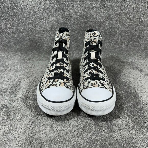Converse CTAS 671604F Women’s Sz 8.5 Junior 6 Leopard Print Platform Shoes Used - Picture 3 of 12